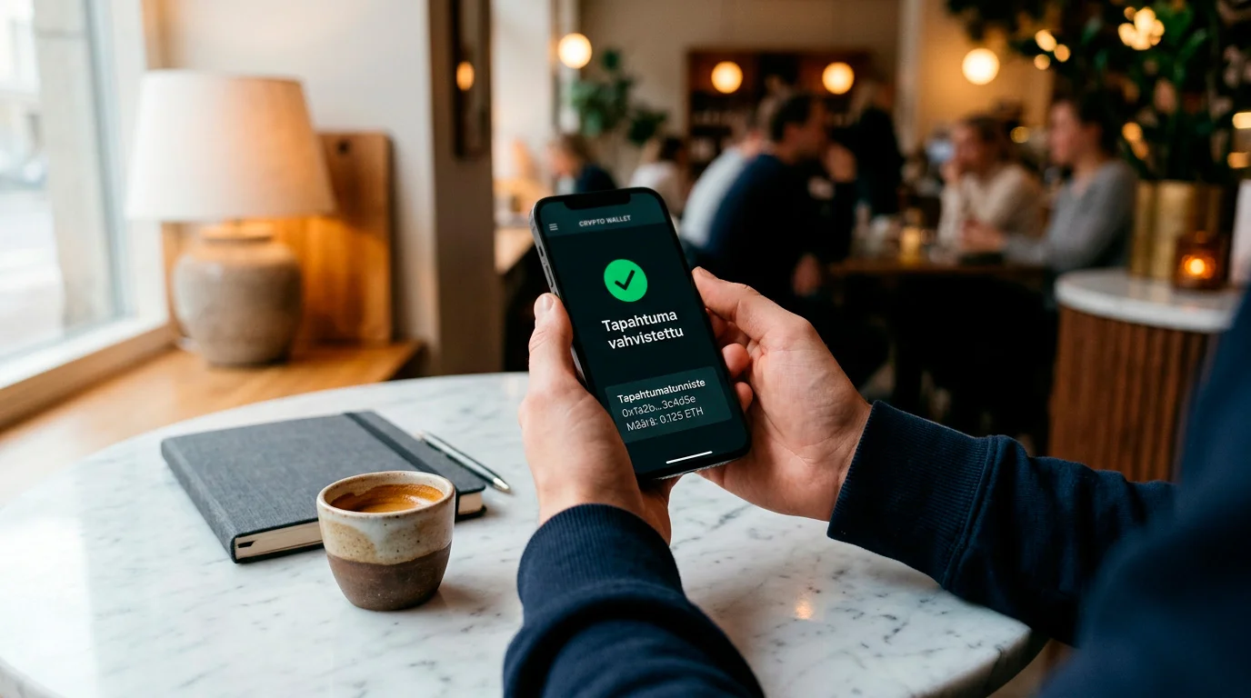 USDT-talletus kryptolompakosta vedonlyöntisivulle mobiililaitteella
